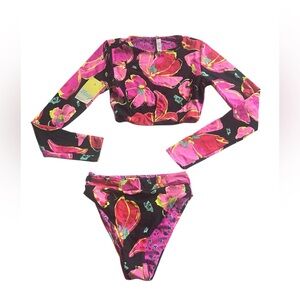 Maaji M two piece long sleeve top bikini